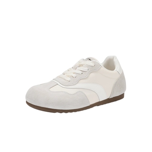 热风薄底德训鞋女款2025年冬季新款百搭运动休闲鞋轻便小白鞋女鞋