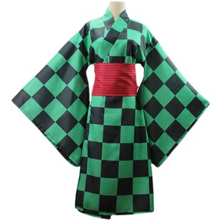 鬼灭之刃 花街游郭篇cos服 灶门炭治郎和服 cosplay动漫服装套装