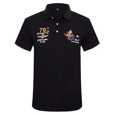 高端男装短袖polo翻领大码