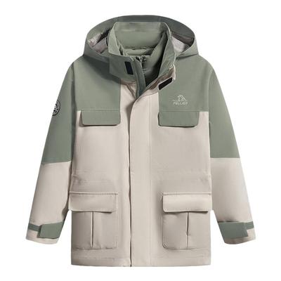 伯希和三合一鹅绒保暖儿童冲锋衣