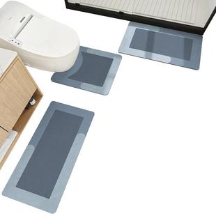 大江浴室地垫卫生间新家洗脸盆马桶垫子淋浴防滑吸水地毯简约脚垫