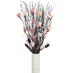 叶脉假花仿真花摆设客厅落地花装饰摆件干花花束干枝插花永生花艺