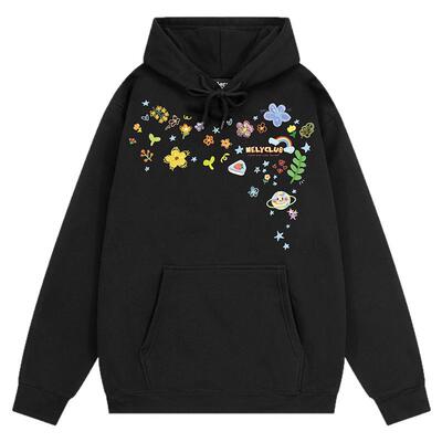 小尼力潮牌涂鸦连帽卫衣