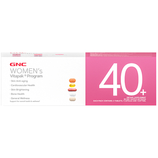 2盒 GNC健安喜女士营养包女性每日时光包40+女士复合维生素矿物质