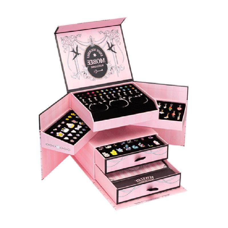 mobeeDIY手工串珠首饰礼盒儿童女孩子玩具女儿的宝藏美丽星堡