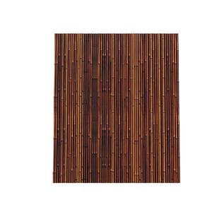 庭院竹篱笆栅栏围栏日式户外草坪碳化竹子栏杆围墙面护栏竹编装饰