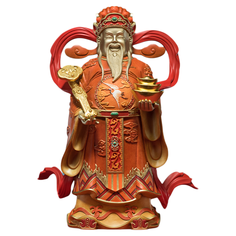 铜师傅《财神》铜摆件