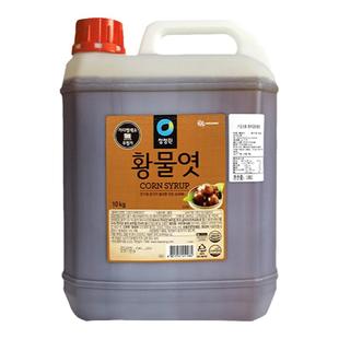 韩国清净园玉米水怡糖浆焦糖稀黄糖稀炒菜拌菜烘培原料大包装商用