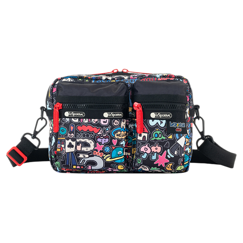 LeSportsac乐播诗新款逗鸭小确幸系列童趣涂鸦精致出行单肩斜挎包