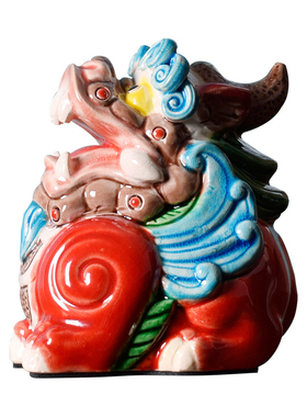 国潮小貔貅陶瓷家居摆件瑞兽礼物