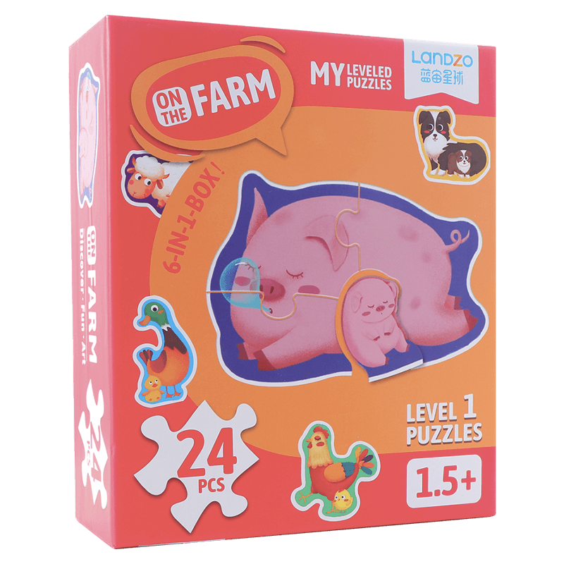 【蓝宙】益智力儿童手绘拼图