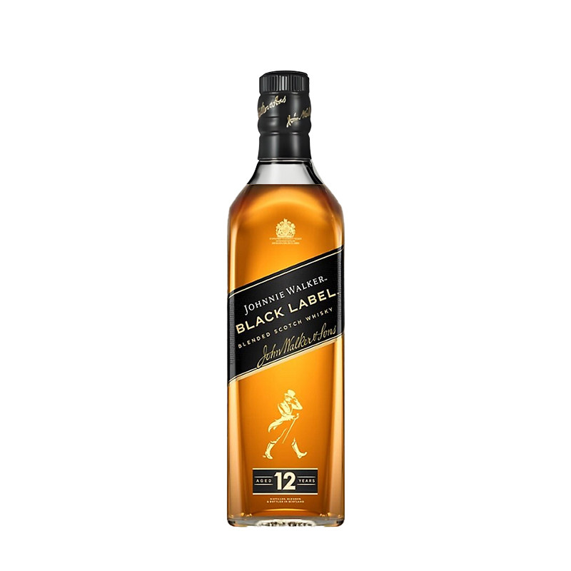 Johnnie Walker尊尼获加12年黑牌1000ml苏格兰调和型威士忌黑方