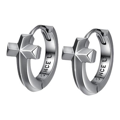 SinceYou十字架耳环简约设计