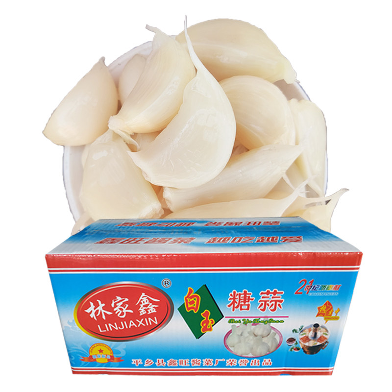 免剥正宗糖蒜瓣白玉糖醋蒜瓣农家糖蒜糖醋蒜去皮火锅食材商用整箱