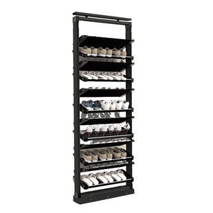 弗恩利抽拉鞋架大容量旋转鞋架伸缩家用五金窄鞋柜内置抽拉式鞋架