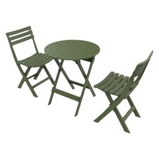 室外阳台折叠桌椅套装喝茶组合小圆桌子防水防晒户外庭院露天外摆