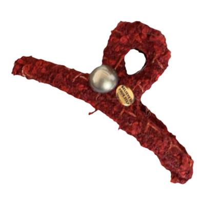 秋冬一抹红~高级感珍珠抓夹