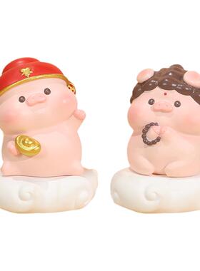 宝贝故事发财佛系小猪仙财神摆件