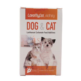 台湾乐宠克磷宠物犬猫肾病维护碳酸镧狗狗肾衰竭肾脏保健补充60粒