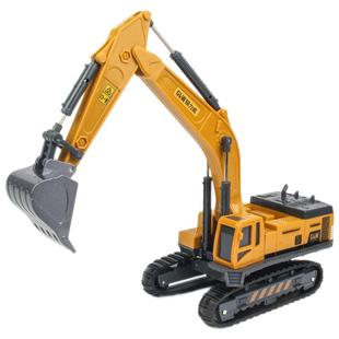 大号儿童合金挖掘机玩具3-6岁男孩新年礼物工程车套装搅拌推土车