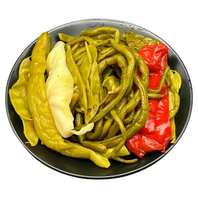 泡菜杂烩安徽六安农家手工腌制泡豇豆泡辣椒泡黄瓜泡扁豆泡茭白菜