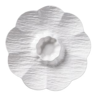 白色陶瓷饺子盘带醋碟家用水饺盘专用分格盘虾盘子早餐菜盘薯条盘