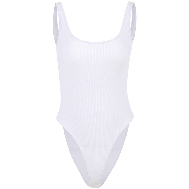 ins潮欧美三角连体衣女 春夏修身显瘦露背性感背心连衣裤bodysuit