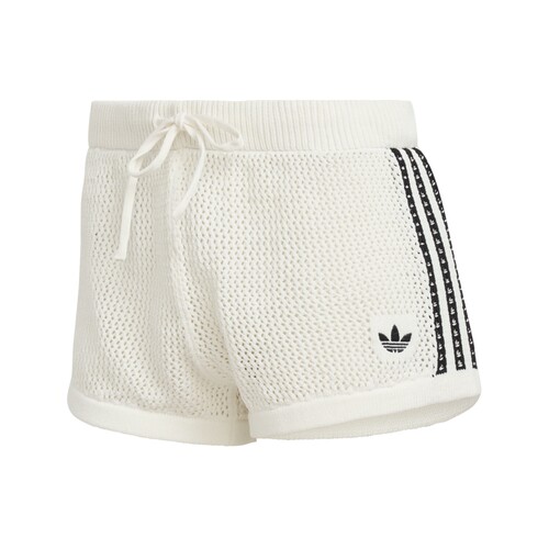 经典简约舒适针织运动短裤女adidas Originals阿迪达斯三叶草