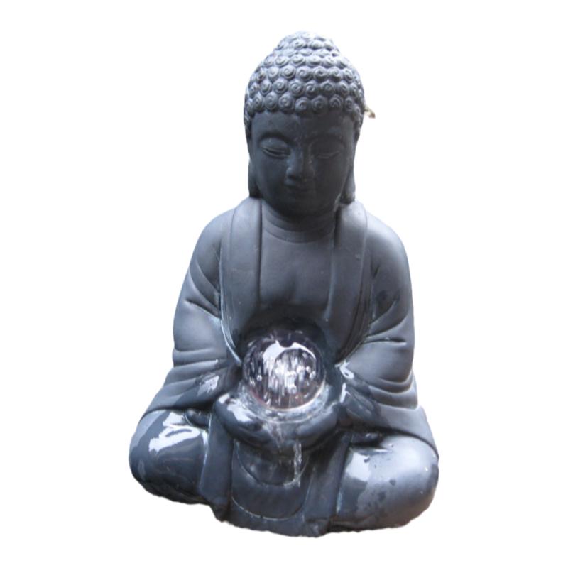 假山景观水泥佛像复古装饰摆件