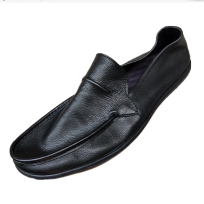 单层软底司机透气休闲皮鞋