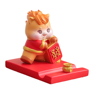 小马手机支架2026马年吉祥物办公室桌面摆件本命新年活动伴手礼物