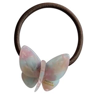 舞动在发间的小蝴蝶~韩国France气质发圈法式高马尾头绳盘发皮筋