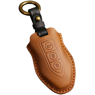 适用于众泰疯马皮钥匙套