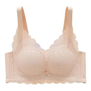乳胶内衣女聚拢小胸无钢圈文胸上薄下厚款调整型透气秋冬胸罩上托