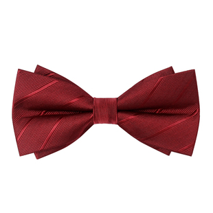 光的喜悦领结婚礼男新郎结婚西装蝴蝶结高端正装红领带免打结套装