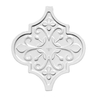 中式大红色灯笼手工砖复古墨绿色花砖白色卫生间背景墙茶室瓷砖贴