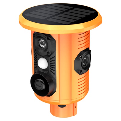 驱赶野兽吓猪神器太阳能驱鸟器庄稼地狗叫声报警器户外爆闪感应灯