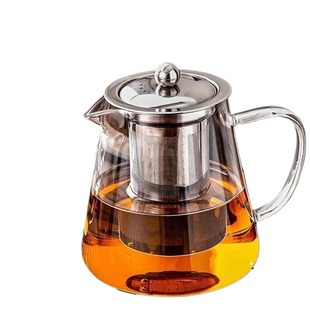 泡茶壶单壶玻璃茶壶加厚耐高温红茶壶耐热壶高硼硅茶水养生防爆