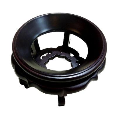 实木天然葫芦底座核桃水晶球奇石