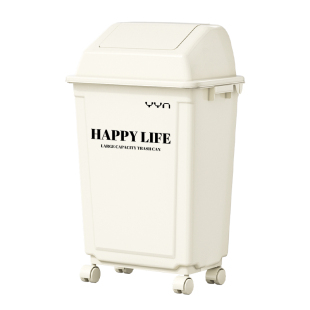 家用垃圾桶无盖超大号大容量厨房方形带轮滚轮商用饭店专用垃圾箱