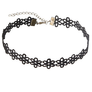 黑色蕾丝围脖chocker项链颈饰项圈女锁骨链韩国脖子配饰颈带饰品