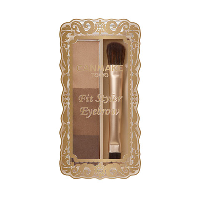 「新品」CANMAKE/井田持久柔雾眉粉三色综合盘耐水耐汗不易脱色