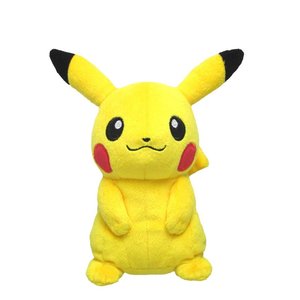 日本宝可梦神奇宝贝周边正版基本款皮卡丘公仔玩偶娃娃毛绒玩具