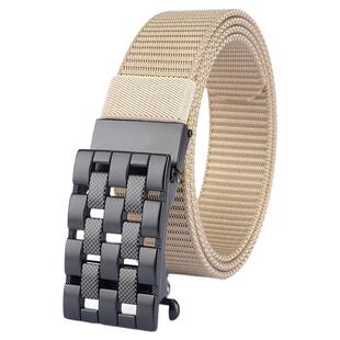 卓特高档男士皮带无牙自动扣休闲腰带型男商务百搭编织尼龙裤带潮