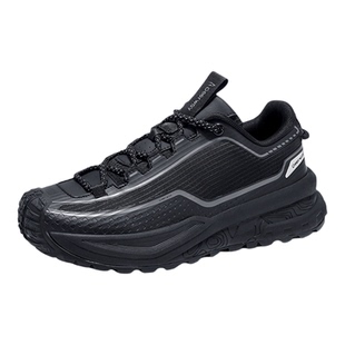德尔惠男鞋2025春秋季新款透气网面橡胶登山鞋防滑减震男士运动鞋