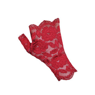 弹力蕾丝半指手套女士夏季薄款漏指防晒骑车开车防滑遮疤痕遮纹身