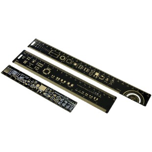 PCB尺子电路板沉金刻度贴片封装单位电子工程师开发设计用线路板