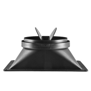 加厚抽油烟机出风口底座厨房排烟管止回阀通用型方形排风口配件