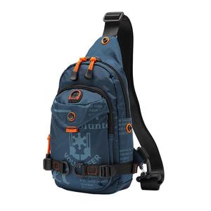 华朗迪尔男士胸包多功能夏季包帆布小背包牛津布休闲单肩斜挎包男