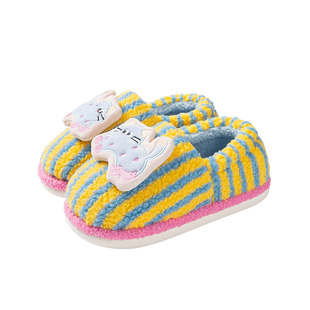 新款猫咪包跟棉鞋女冬季室内居家地板拖少女心保暖情侣款毛毛拖鞋